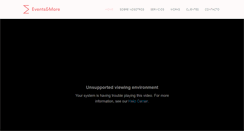 Desktop Screenshot of eventsandmore.es